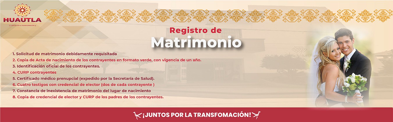 Registro de matrimonio